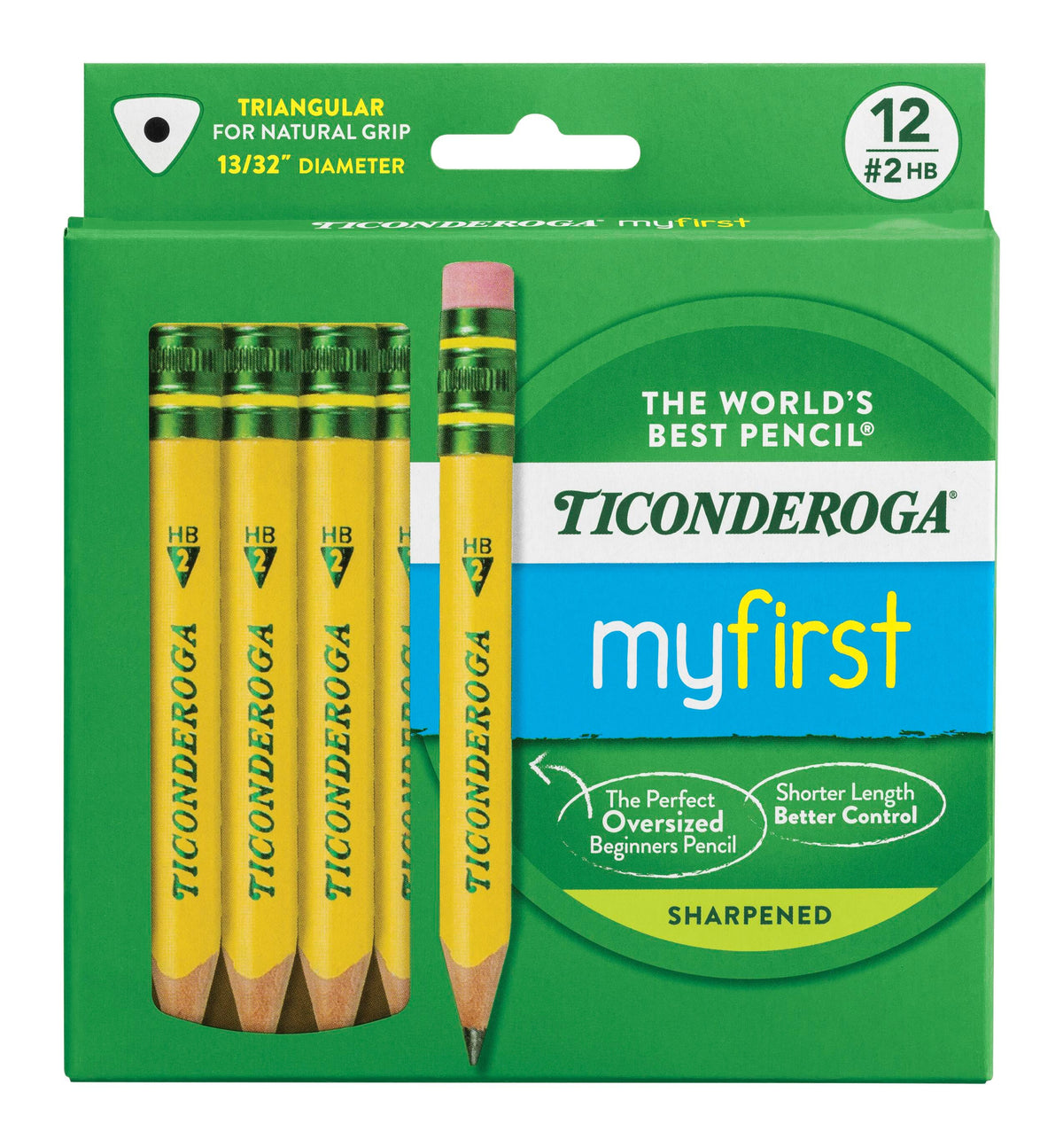PENCIL PRESHARPENED TICONDEROGA MY FIRST #2 PACK OF 12