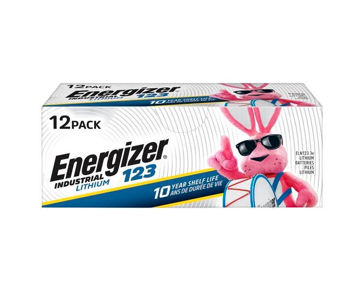 ENERGIZER INDUSTRIAL 123 LITHIUM BATTERIES - 1 PK