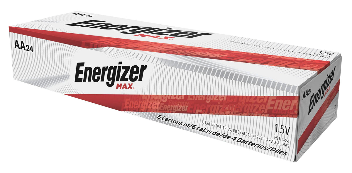 BATTERY - ENERGIZER MAX ALKALINE AA BATTERY - PACK OF 24