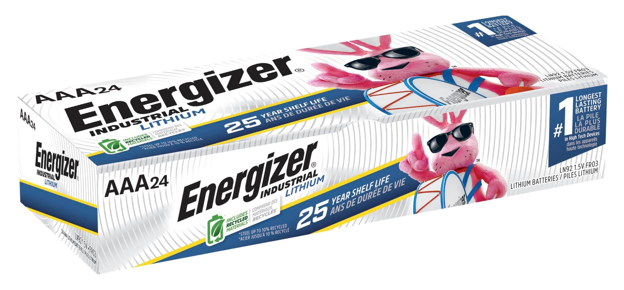 BATTERY - ENERGIZER INDUSTRIAL LITHIUM AAA BATTERY - PACK OF 24