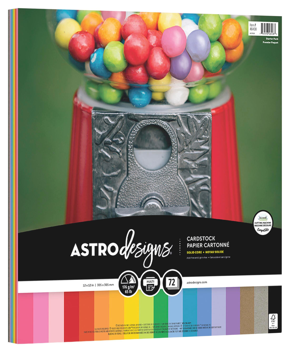 PAPER ASTROBRIGHTS ASST 18 CLR 12 X 12 IN 72 SHTS