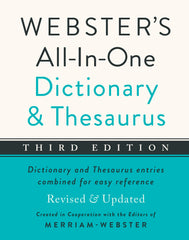 DICTIONARY AND THESAURUS WEBSTERS ALL IN ONE 3RD EDITION