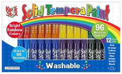 PAINT TEMPERA SOLID KWIK STIX RAINBOW SET OF 96