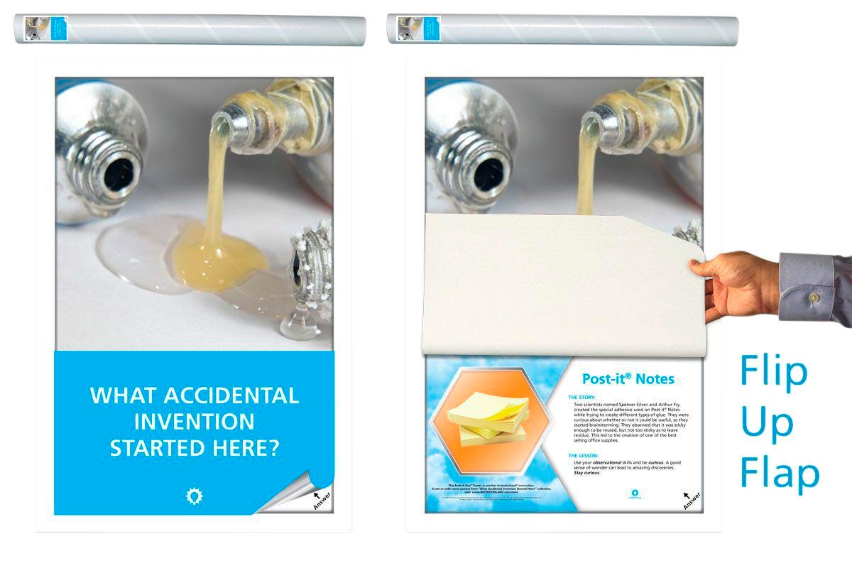 WHAT ACCIDENTAL INVENTION STARTED HERE POST IT NOTES