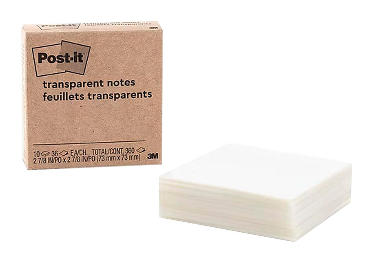 NOTES POST-IT 3X3 IN TRANSPARENT PACK OF 10