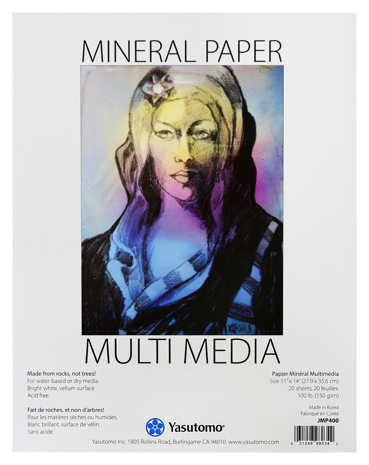 PAPER PAD MINERAL PAPER 11 x 14 IN 100 LB 20 SHTS