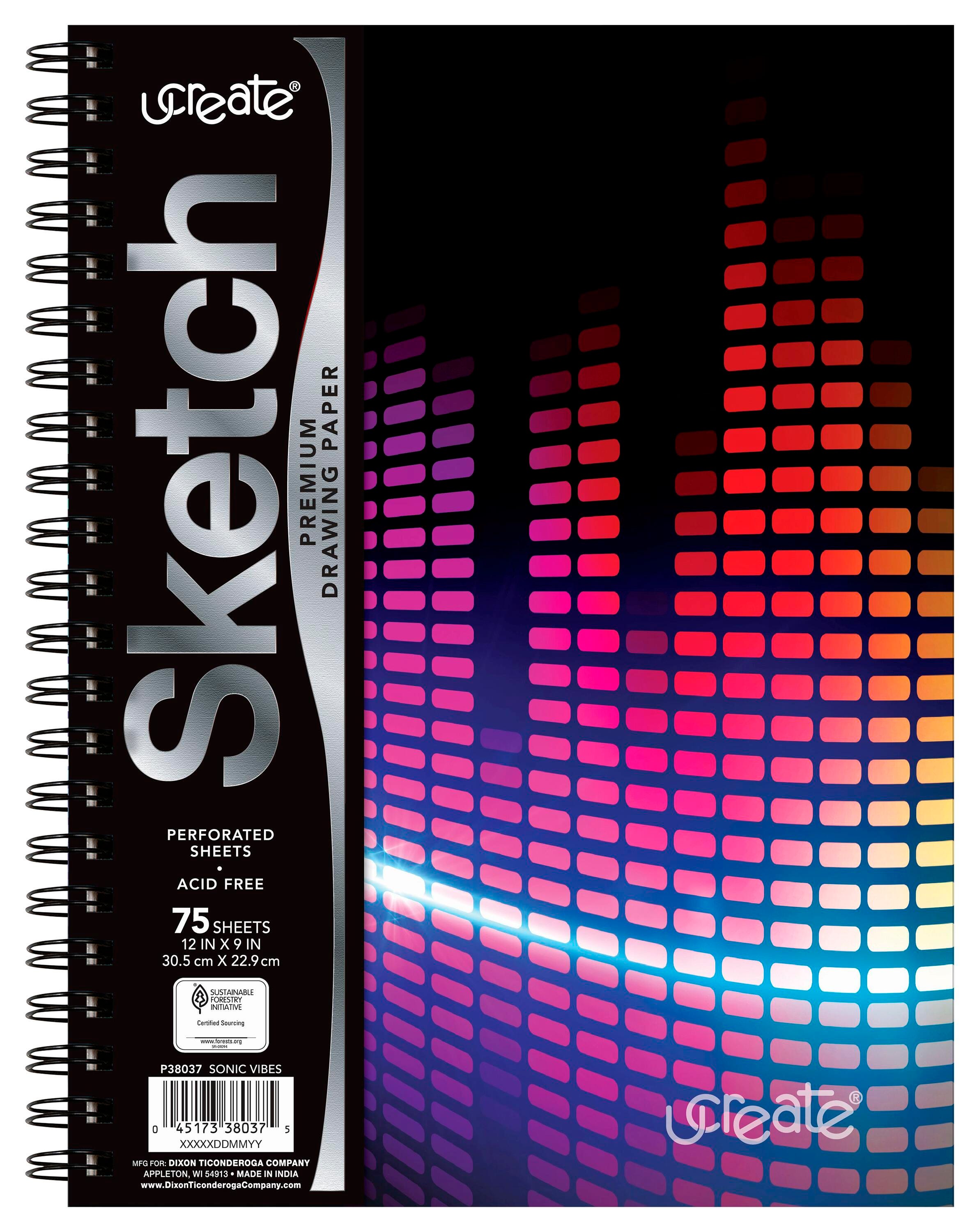 PAPER PAD SONIC VIBES 9 X 12 IN 75 SHT