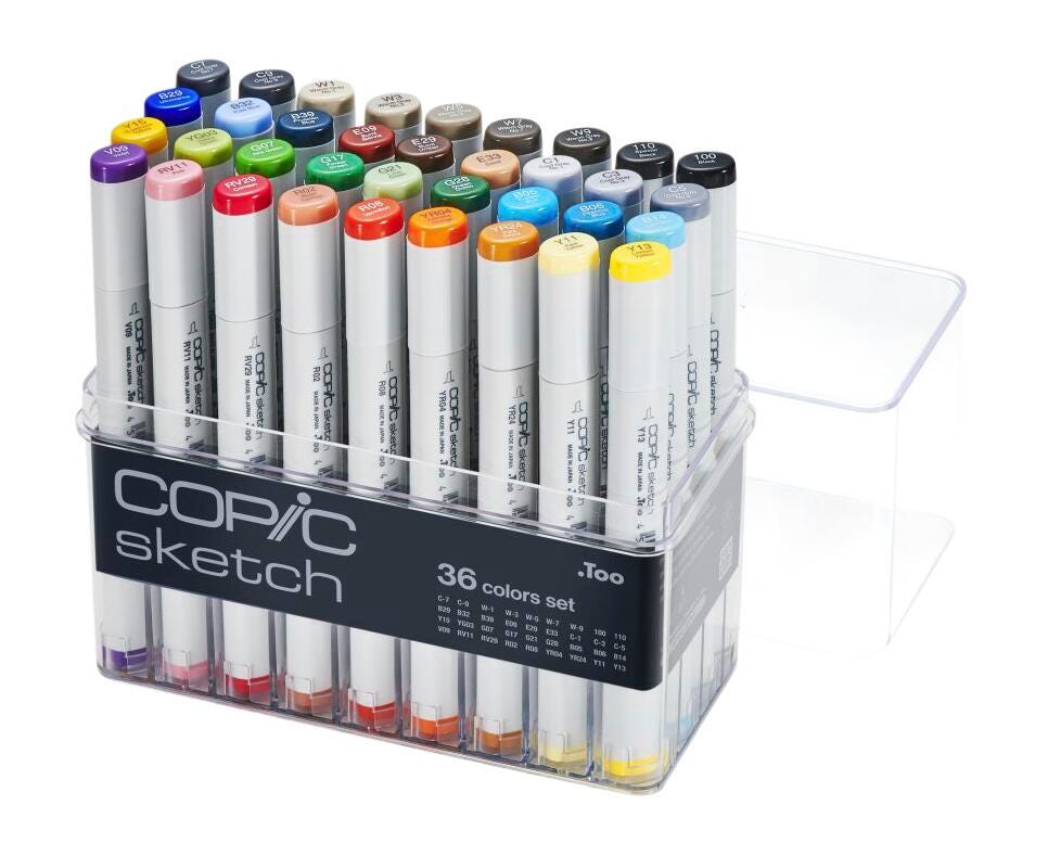 MARKERS COPIC SKETCH ASST COLORS SET OF 36