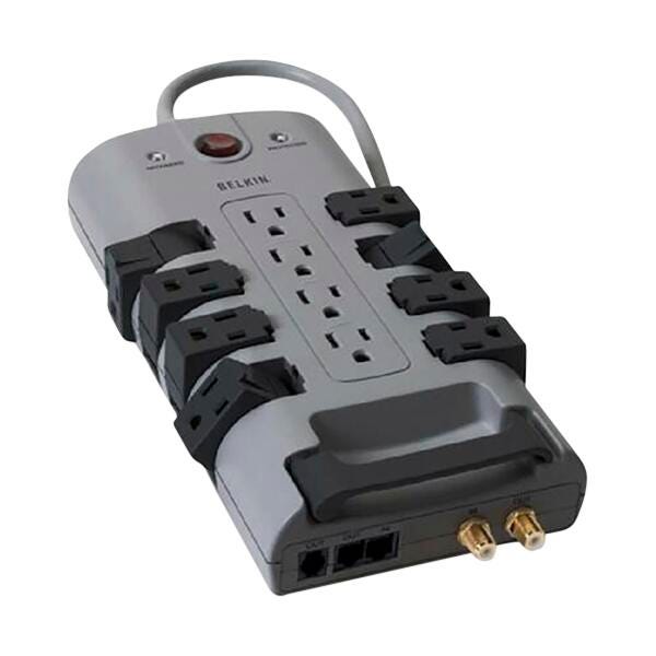SURGE PROTECTOR 12 OUTLET 8FT CORD GRAY