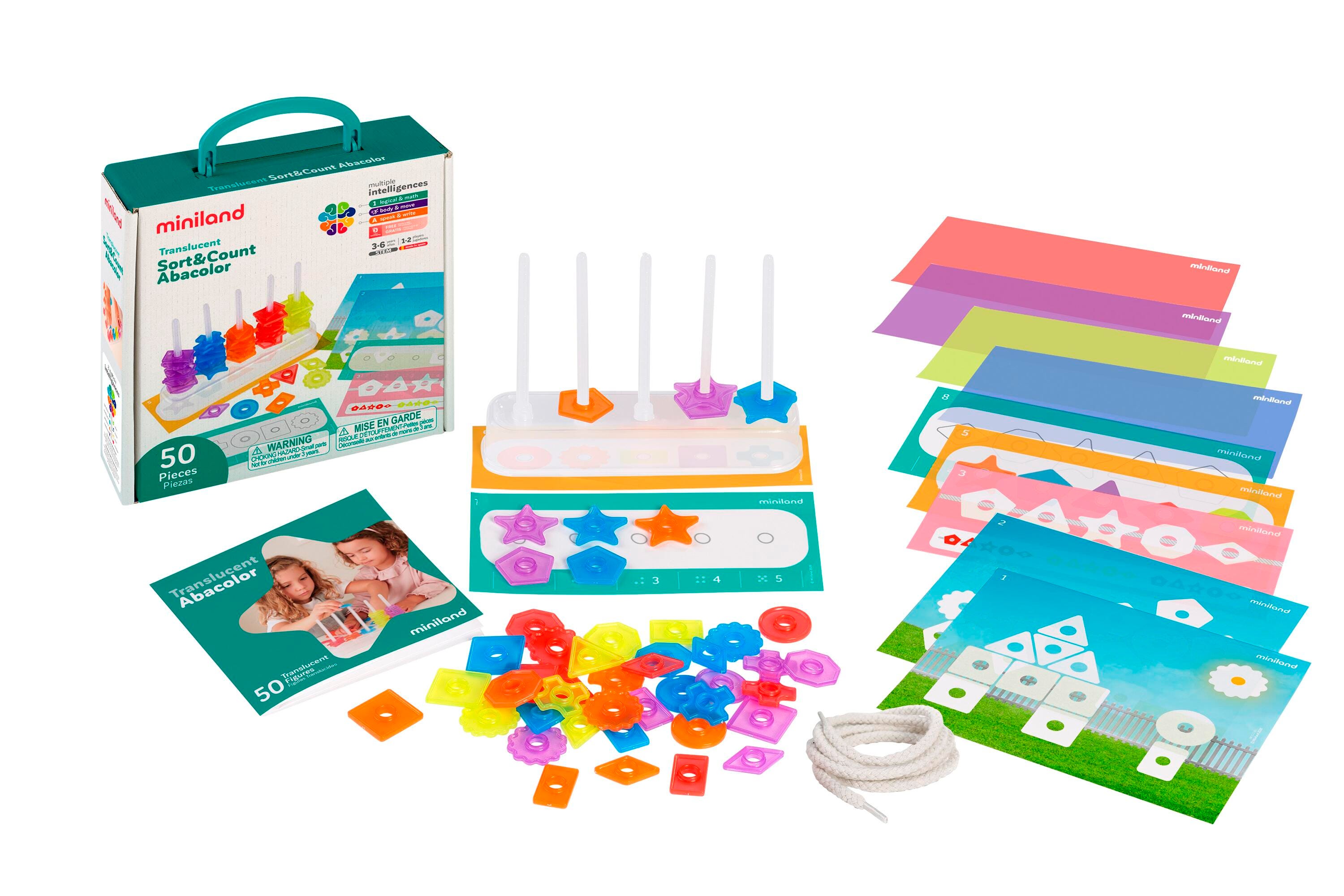 SORT AND SHAPES ABACUS TRANSLUCENT