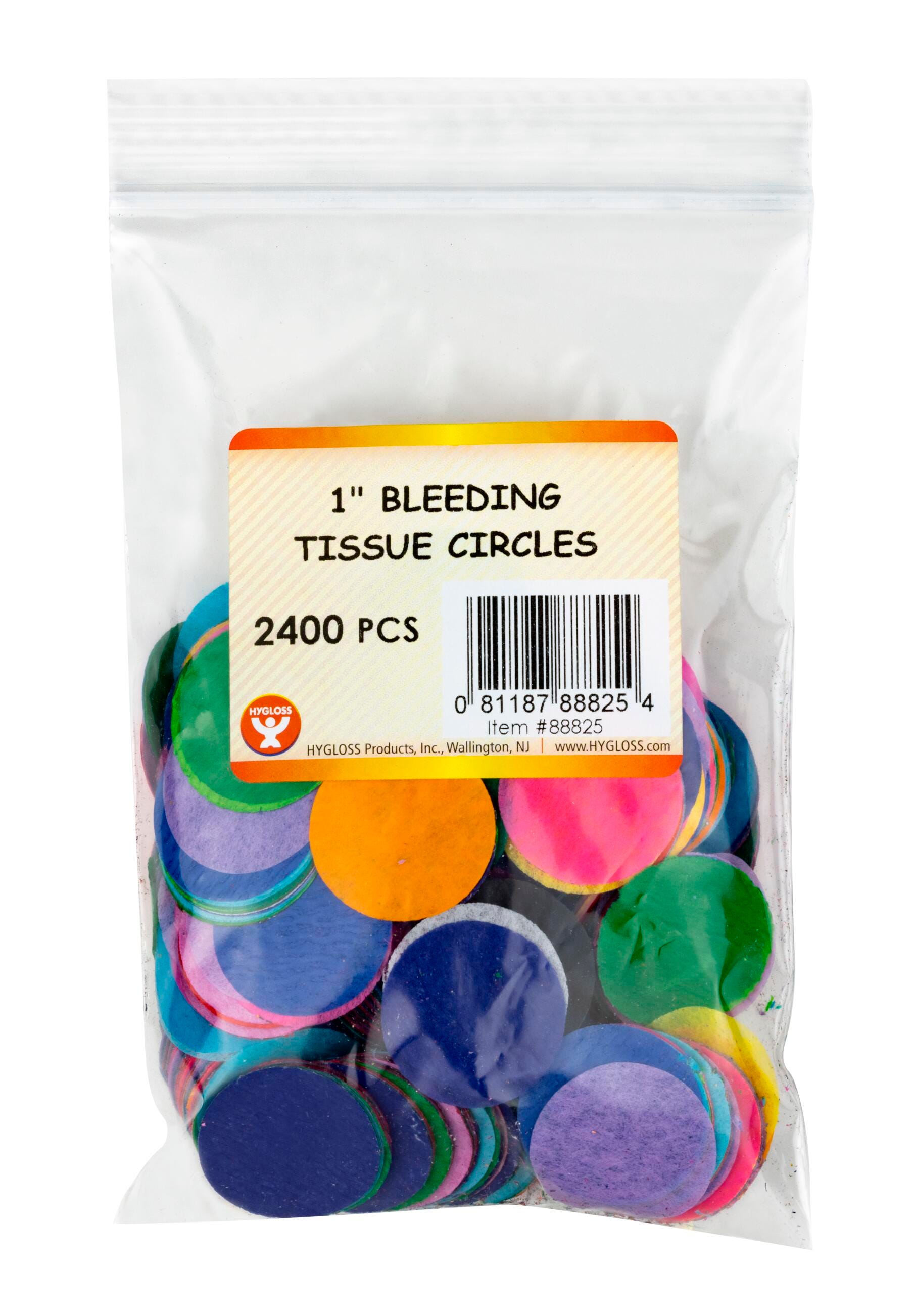 PAPER BLEEDING TISSUE 1 IN CIRCLES 2400 PCS