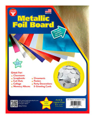 BOARD FOIL 8-1/2 X 11 IN ASST COLOR 100 SHT