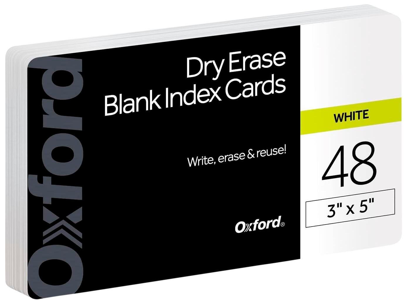 PPR INDX CRD DRY ERS 3 x 5 BLNK PACK OF 48