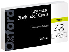 PPR INDX CRD DRY ERS 3 x 5 BLNK PACK OF 48