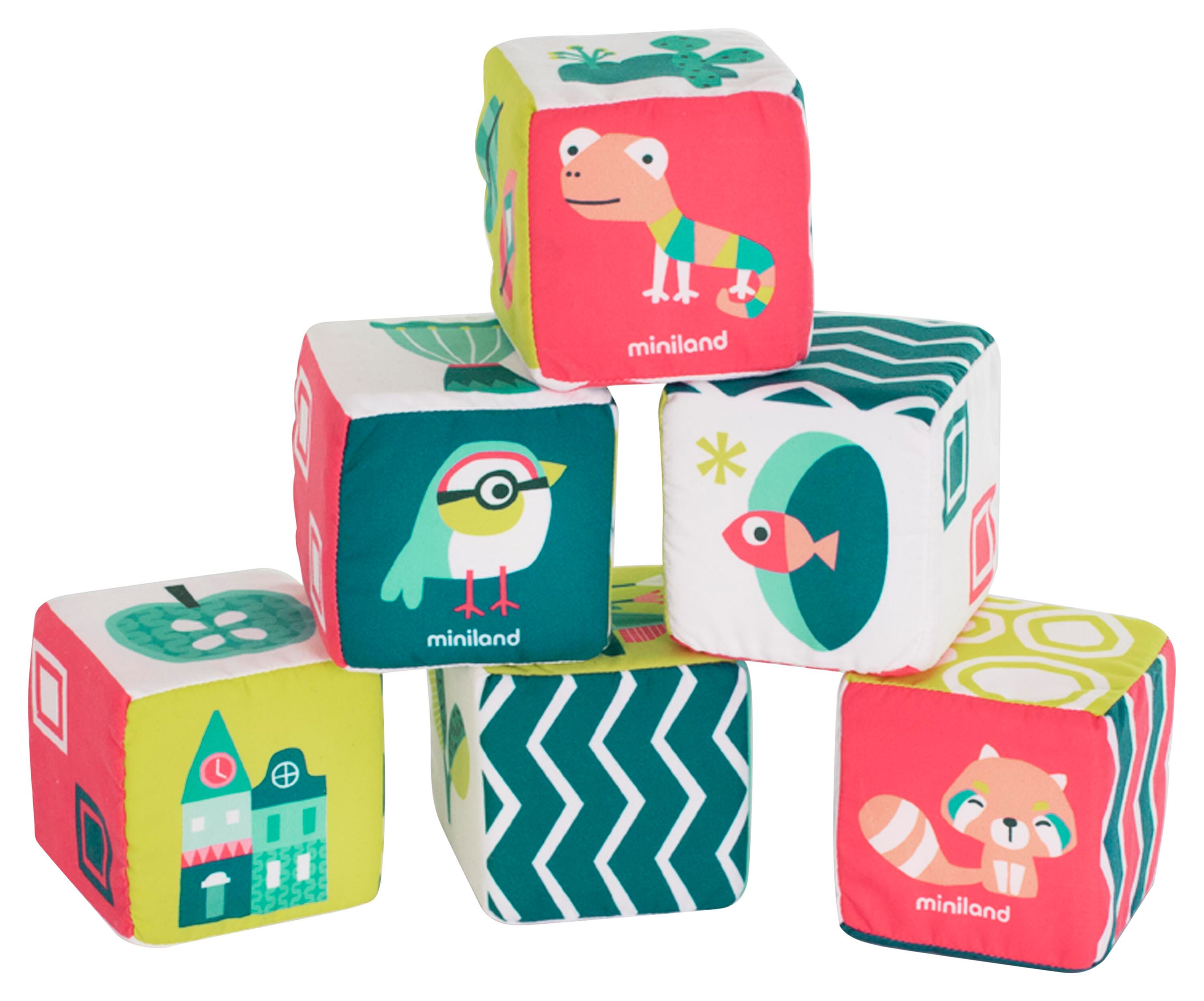 SOFT RATTLE CUBES SET
