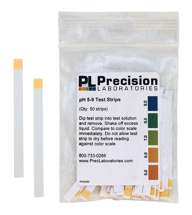 PH 5-9 PLASTIC TEST STRIPS PKG/50