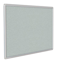 BULLETIN BOARD - GHENT - DECOAURORA VINYL BULLETIN BOARD - SATIN ALUMINUM FRAME - 4 H X 12 W FT - GRAY COLOR
