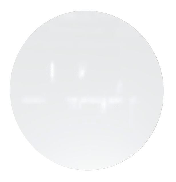 GLASSBOARD - GHENT - CODA LOW PROFILE CIRCULAR GLASSBOARD - MAGNETIC - 24 IN DIAMETER - WHITE COLOR