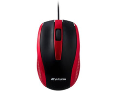 MOUSE WIRED OPTICAL RED VERBATIM VER99742