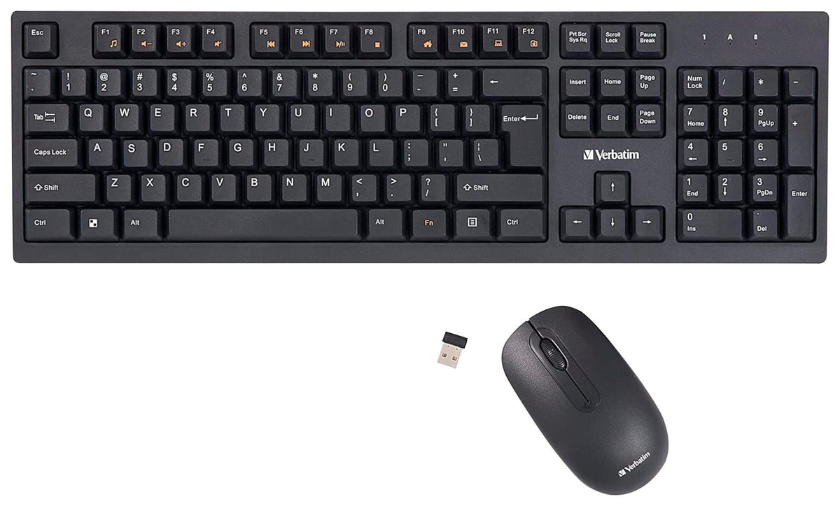 KEYBOARD MOUSE COMBO WIRELESS VERBATIM VER70724