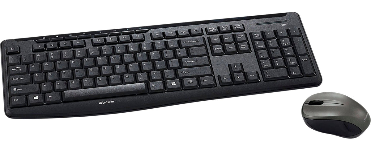 KEYBOARD MOUSE COMBO WIRELESS BLACK VERBATIM VER99779