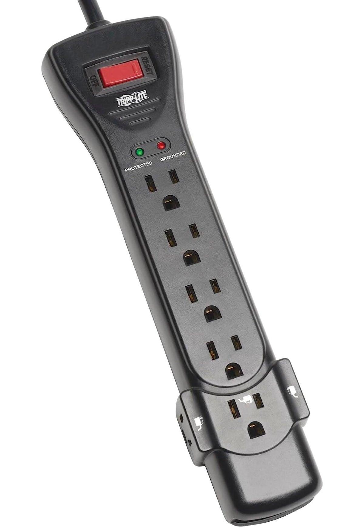 SURGE PROTECTOR 7 OUTLET 7 FT CORD BLACK TRPSUPER7B
