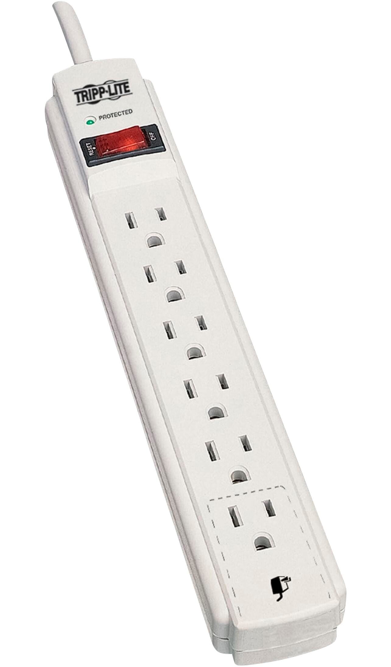 SURGE PROTECTOR 6 OUTLET 15 FT CORD WHITE TRPTLP615