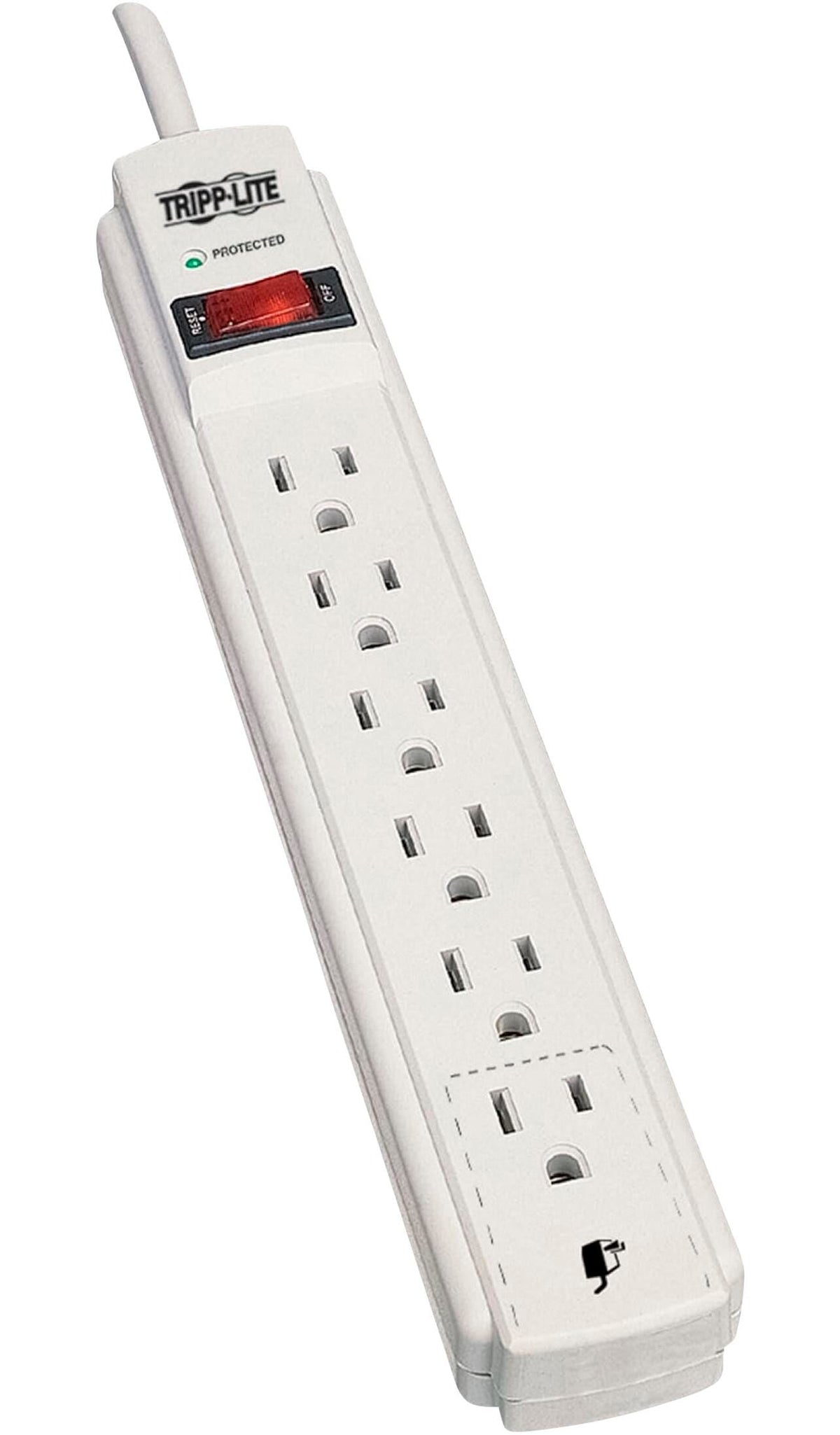 SURGE PROTECTOR 6 OUTLET 15 FT CORD WHITE TRPTLP615