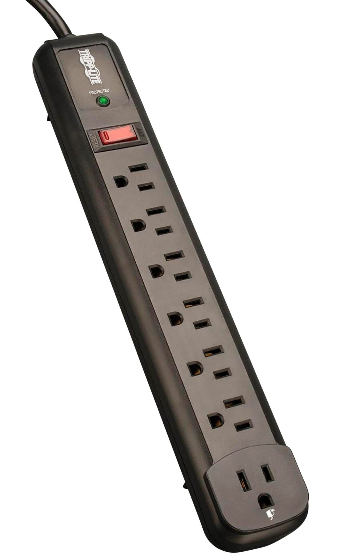 SURGE PROTECTOR 7 OUTLET 4 FT CORD BLACK TRPTLP74RB