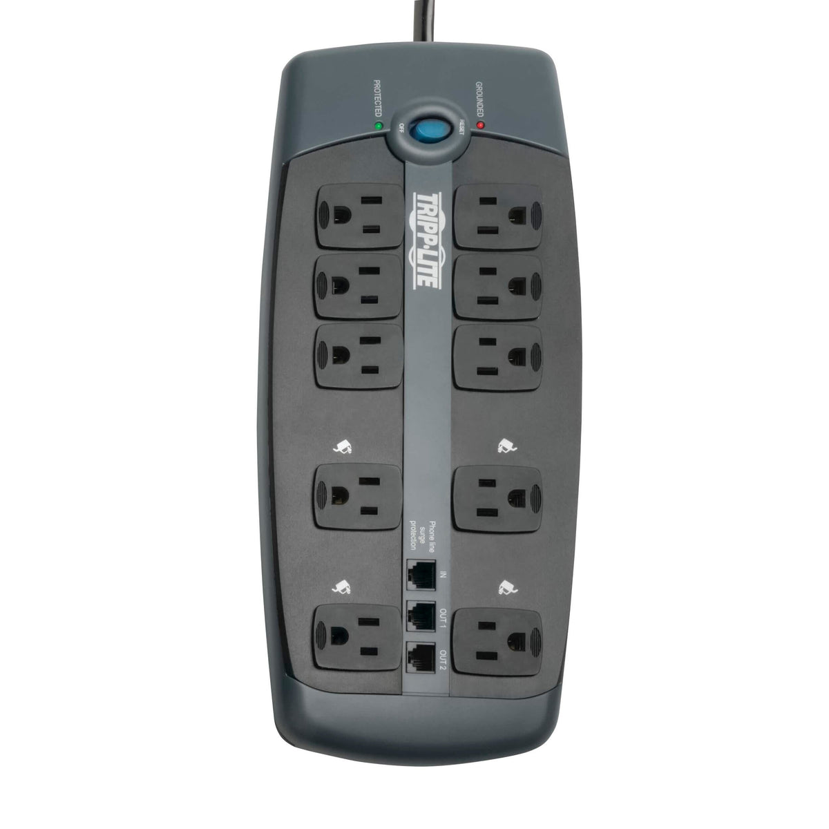 SURGE PROTECTOR 10 OUTLET 8 FT CORD BLACK TRPTLP1008TEL