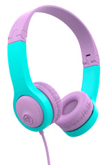 JLAB - JBUDDIES FOLDING WIRED KIDS HEADPHONES - PINK/TEAL