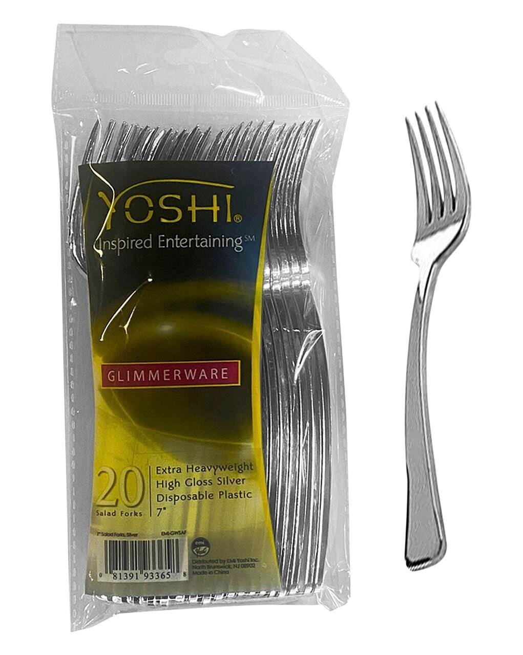 FORKS PLASTIC 20 CT SILVER