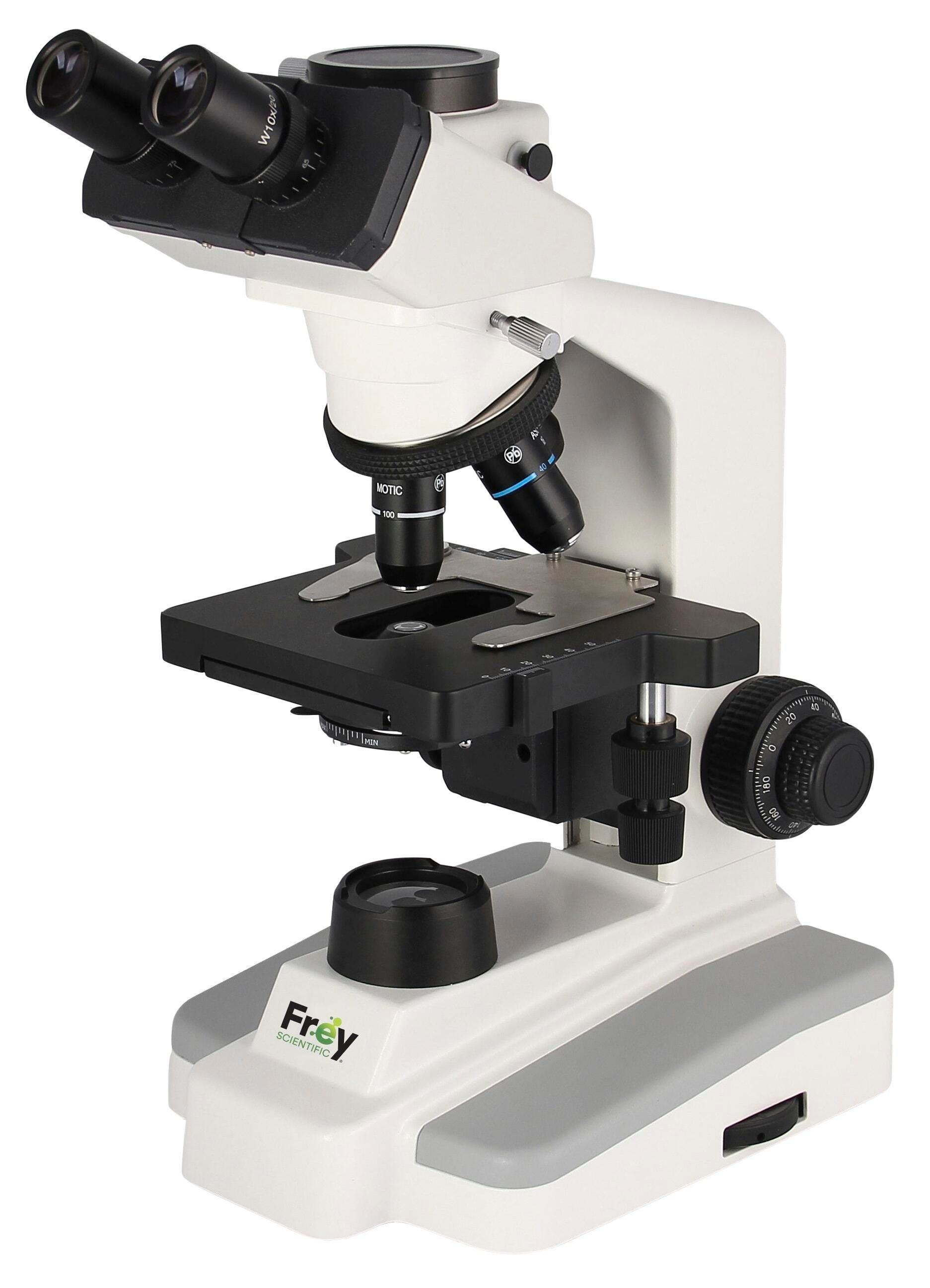 MICROSCOPE TRINOCULAR ADV COMPOUND LED COAXIAL RACKLESS STAGE