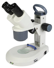MICROSCOPE STEREO TRI POWER DUAL RECHARGABLE LED 1X 2X 4X