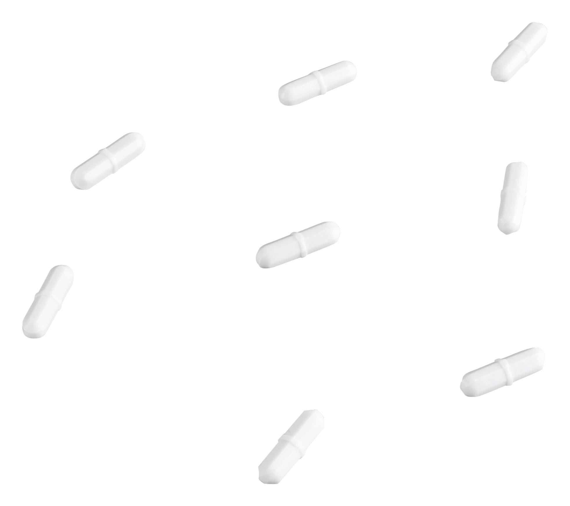 MAGNETIC STIR BAR PTFE 35X9MM PK10 WHITE