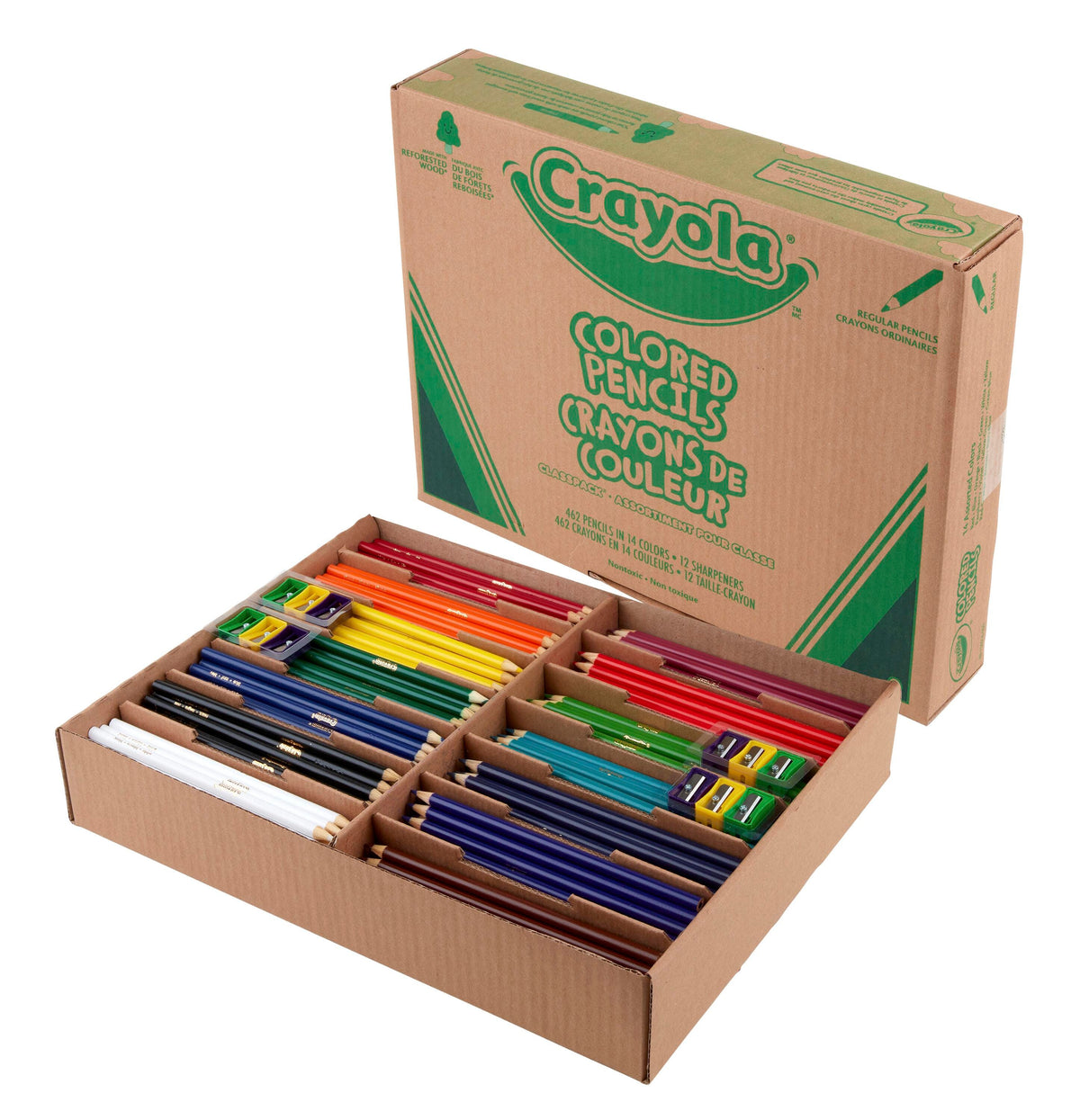 PENCILS COLORED CRAYOLA CLASSPACK 14-COLORS SET OF 462