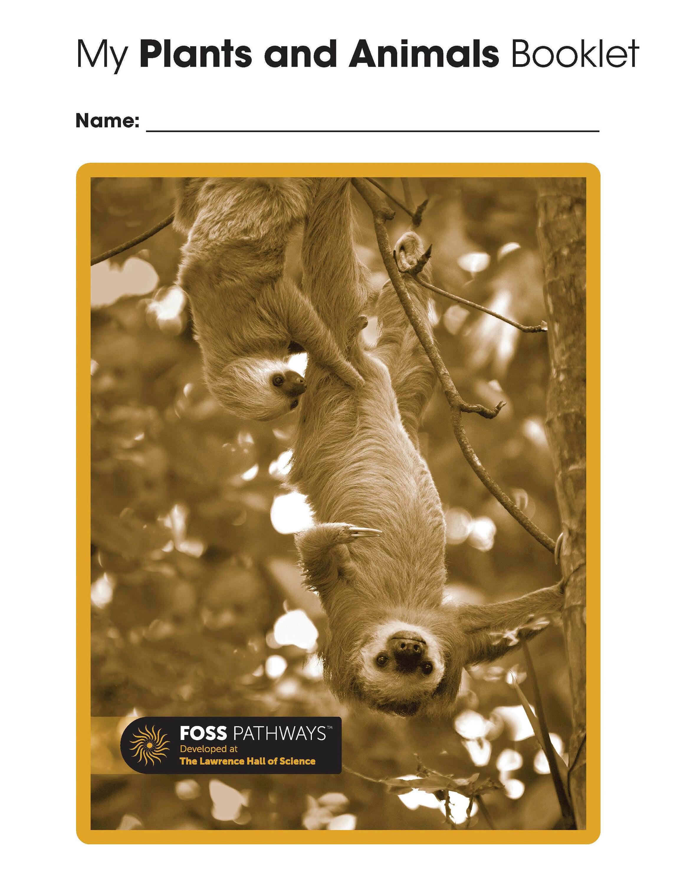 SCI BKLT CONS FOSS PW PLANTS + ANIMALS