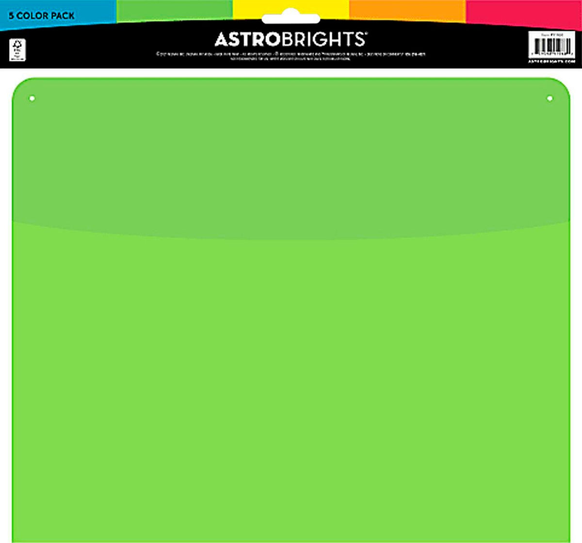 WALL POCKETS ASTROBRIGHTS ASST COLORS SET OF 5