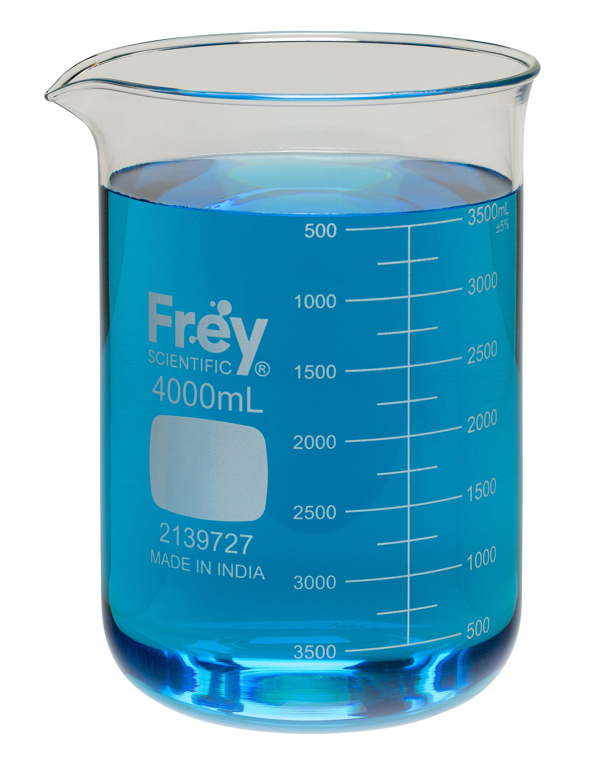 FREY SCIENTIFIC - BEAKER - BOROSILICATE GLASS - 4000 ML