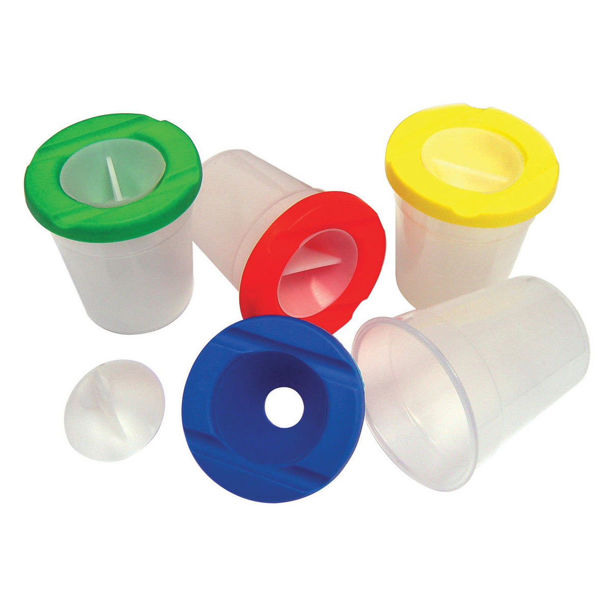 Non Spill Pot And Lid Pack 6