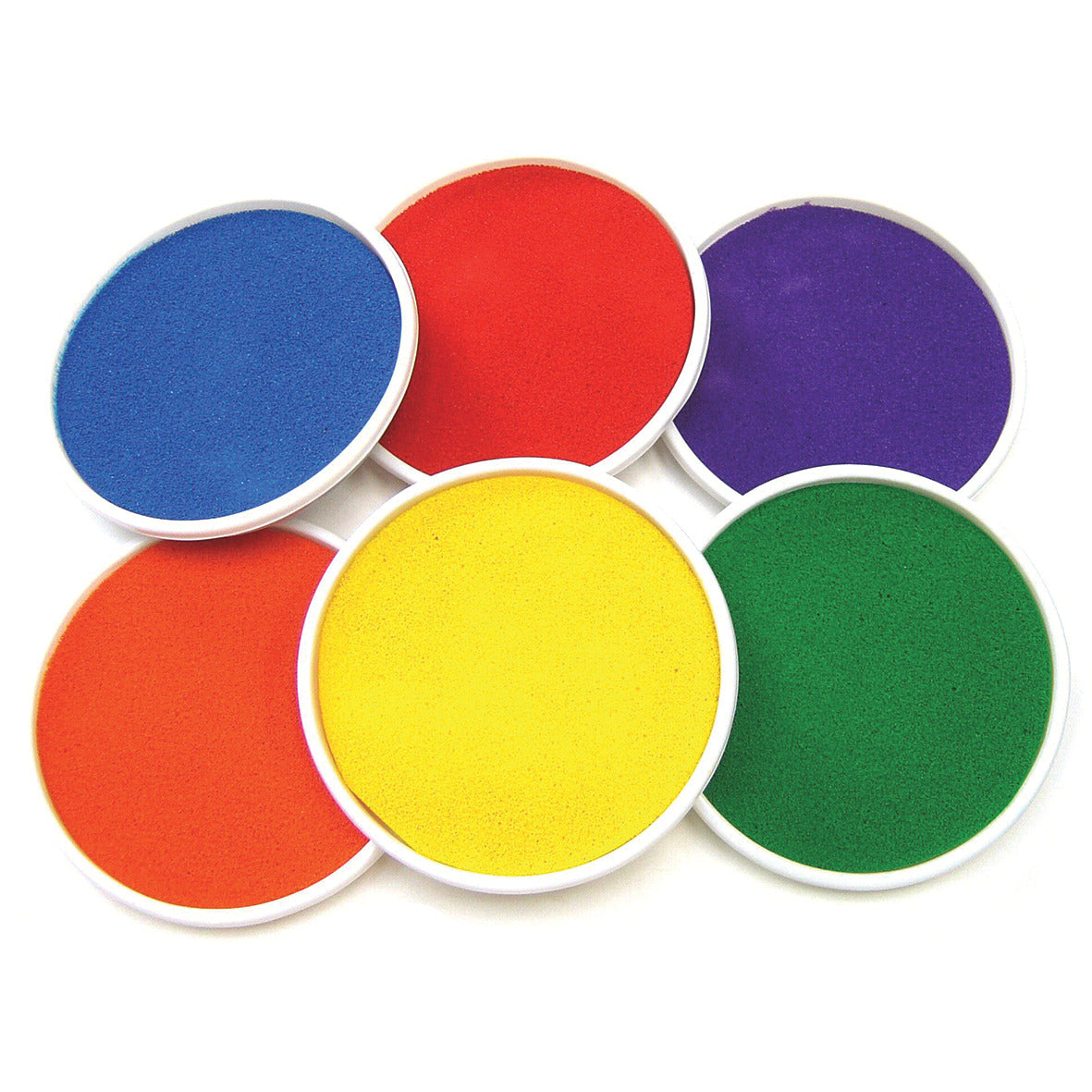 Ink Pads Giant Coloured Pk 6