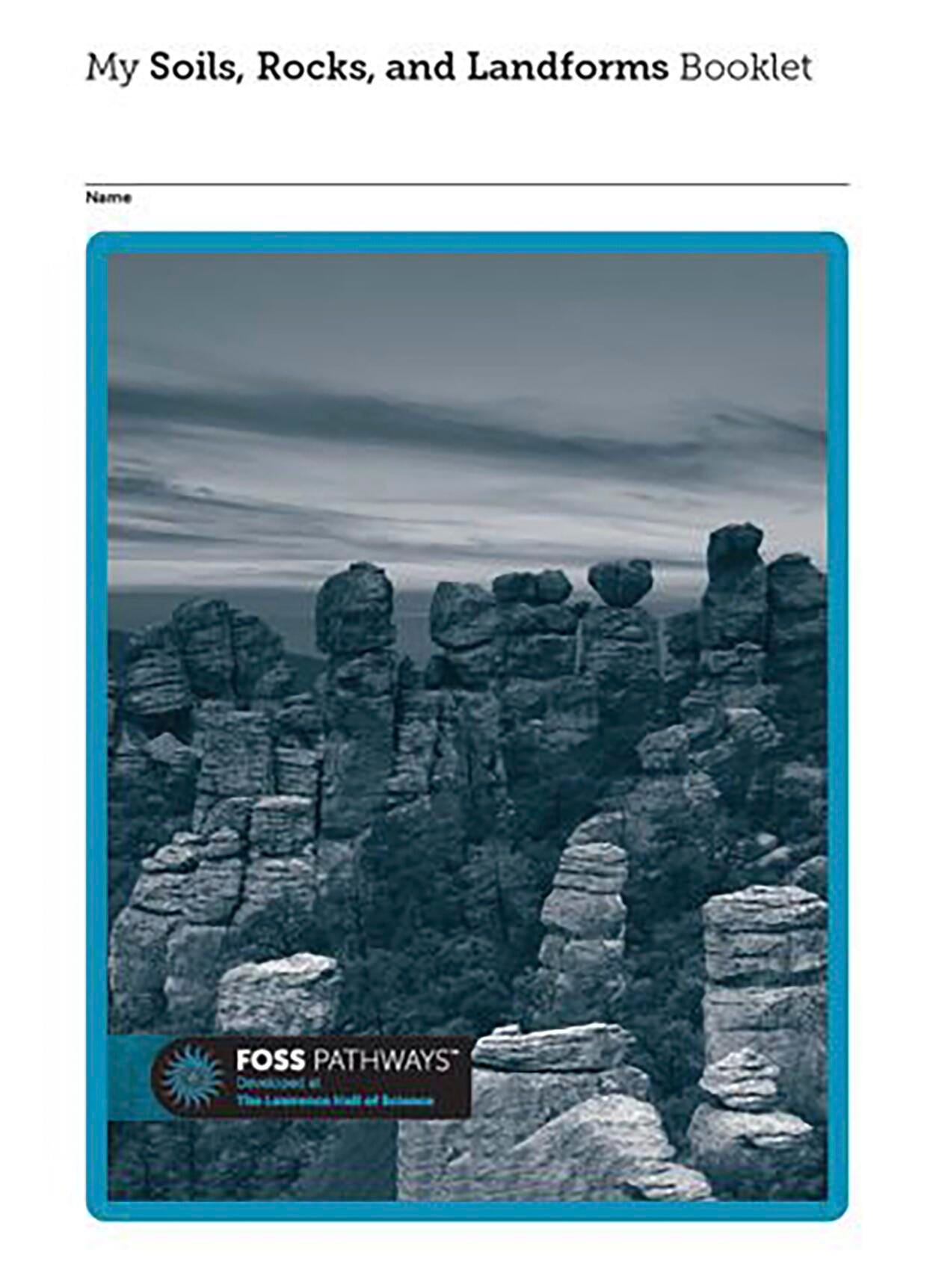 SCI BKLT CONS FOSS PW SOILS RCKS+LNDFRMS