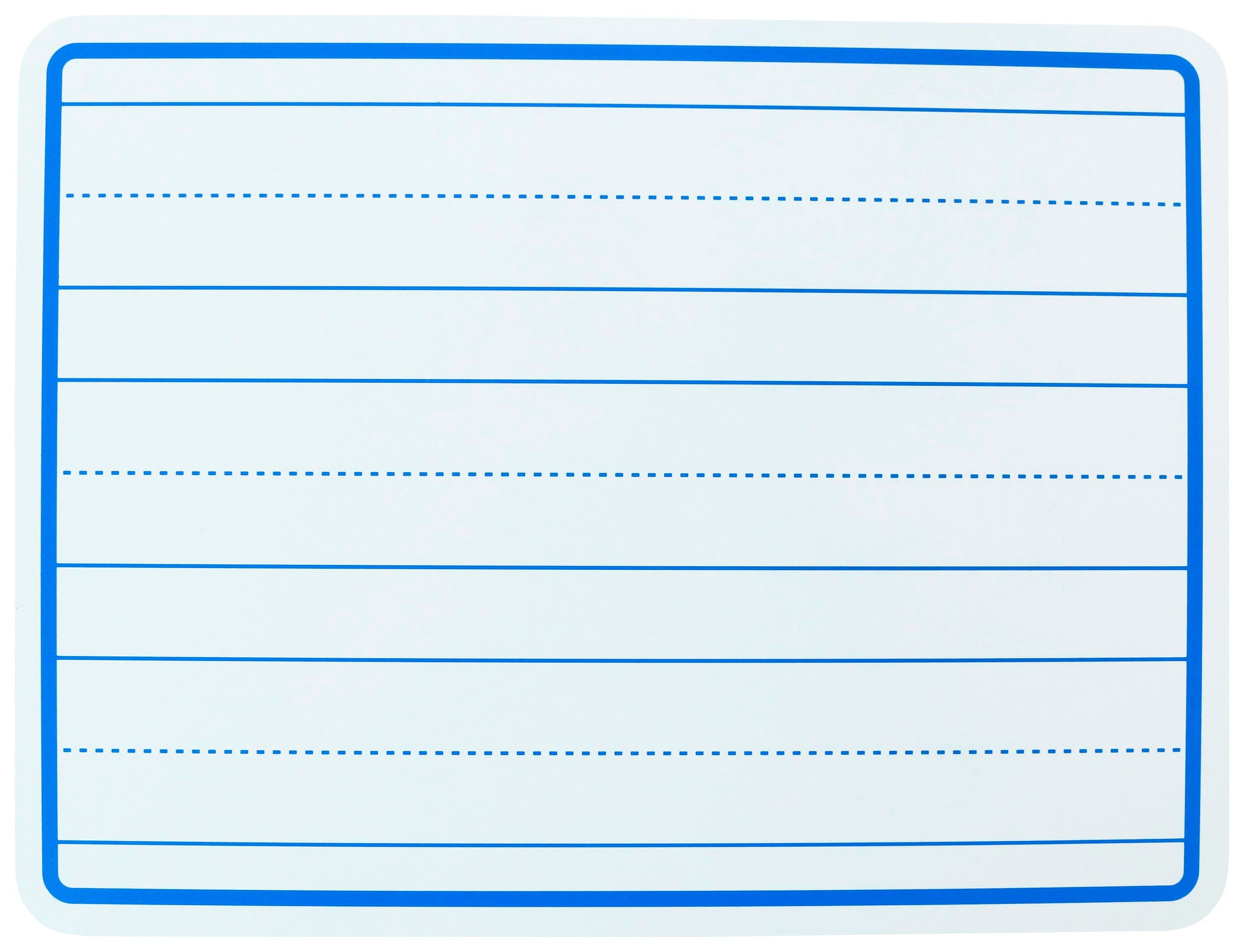 DRY ERASE BOARD LINED FRONT/UNLINED BACK 9X12 SCHOOL SMART PACK OF 30