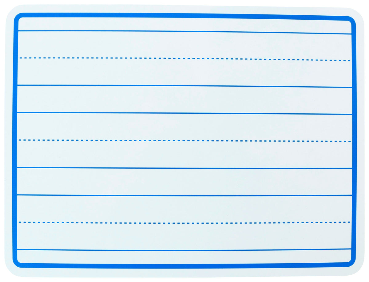 DRY ERASE BOARD LINED FRONT/UNLINED BACK 9X12 SCHOOL SMART PACK OF 30