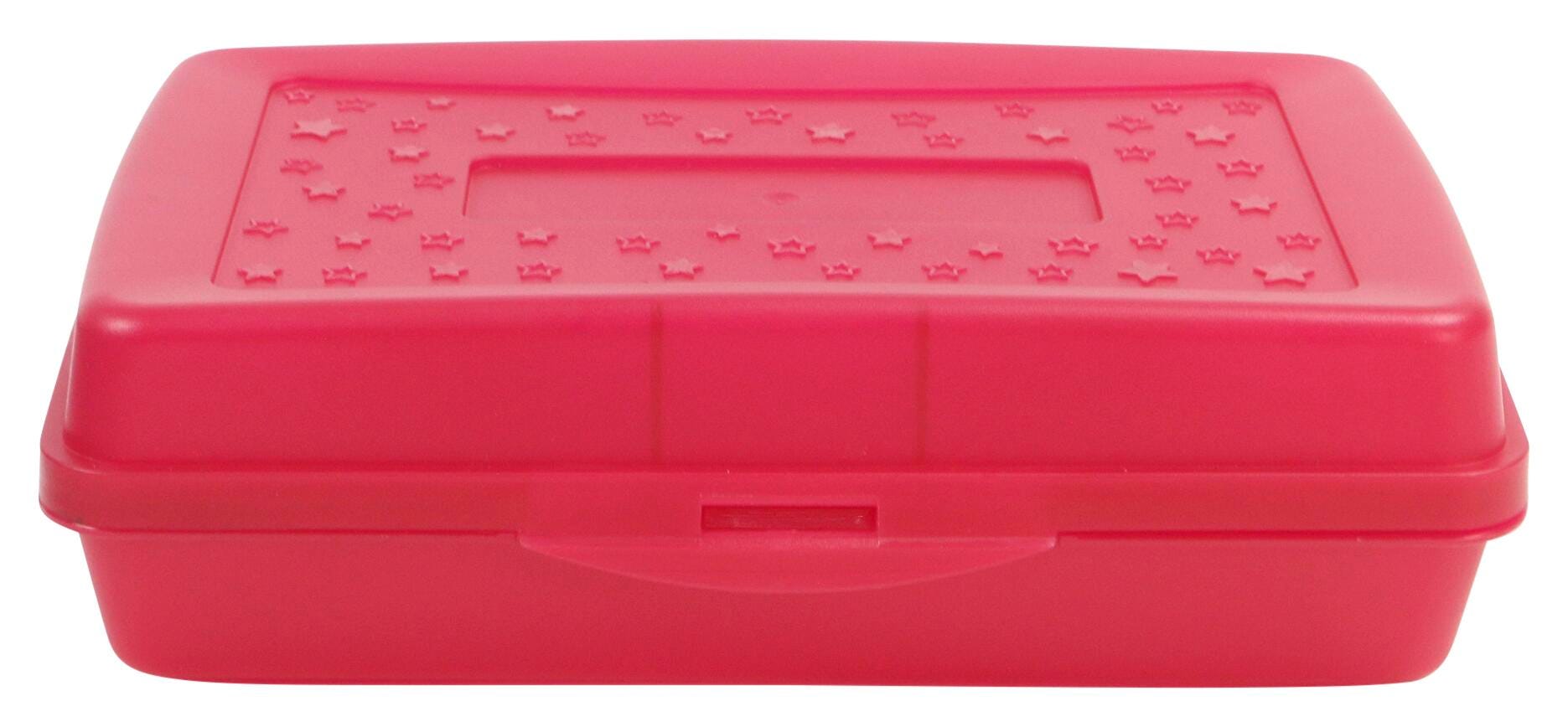 PENCIL BOX STANDARD - SCHOOL SMART RED 12 PK