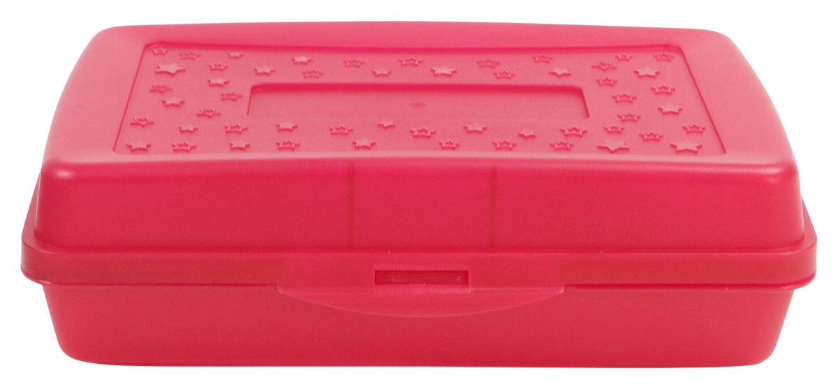 PENCIL BOX STANDARD - SCHOOL SMART RED 12 PK