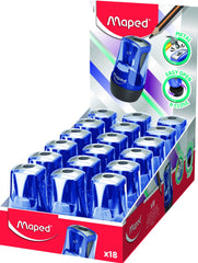 MAPED 1-HOLE TONIC METAL PENCIL SHARPENERS - PACK OF 18