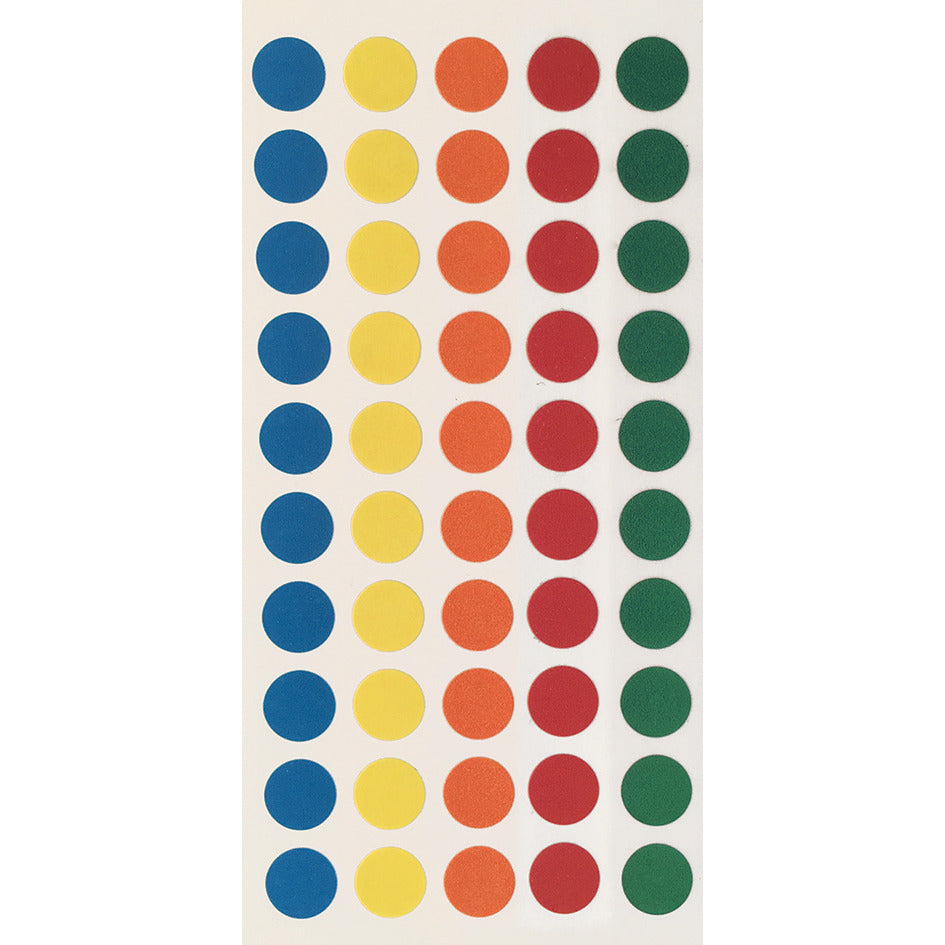 S/A Label 8Mm Dia Orange Pk9800