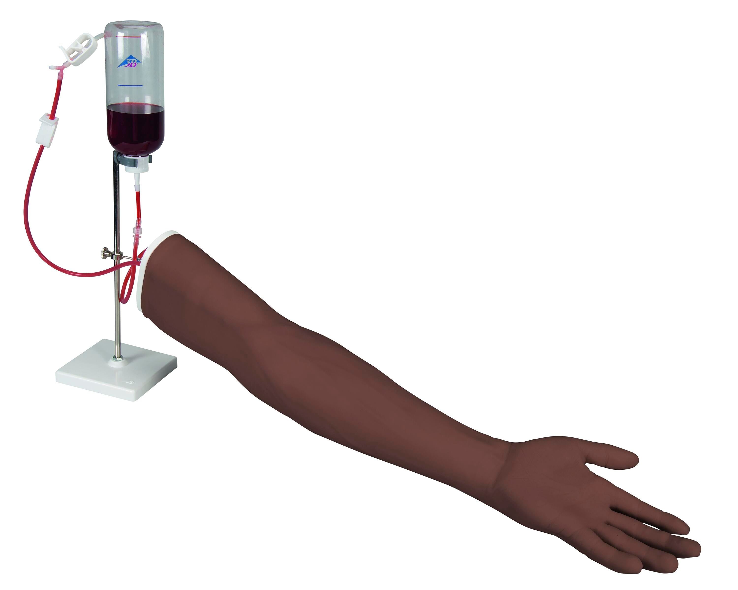 IV INJECTION ARM DARK SKIN TONE