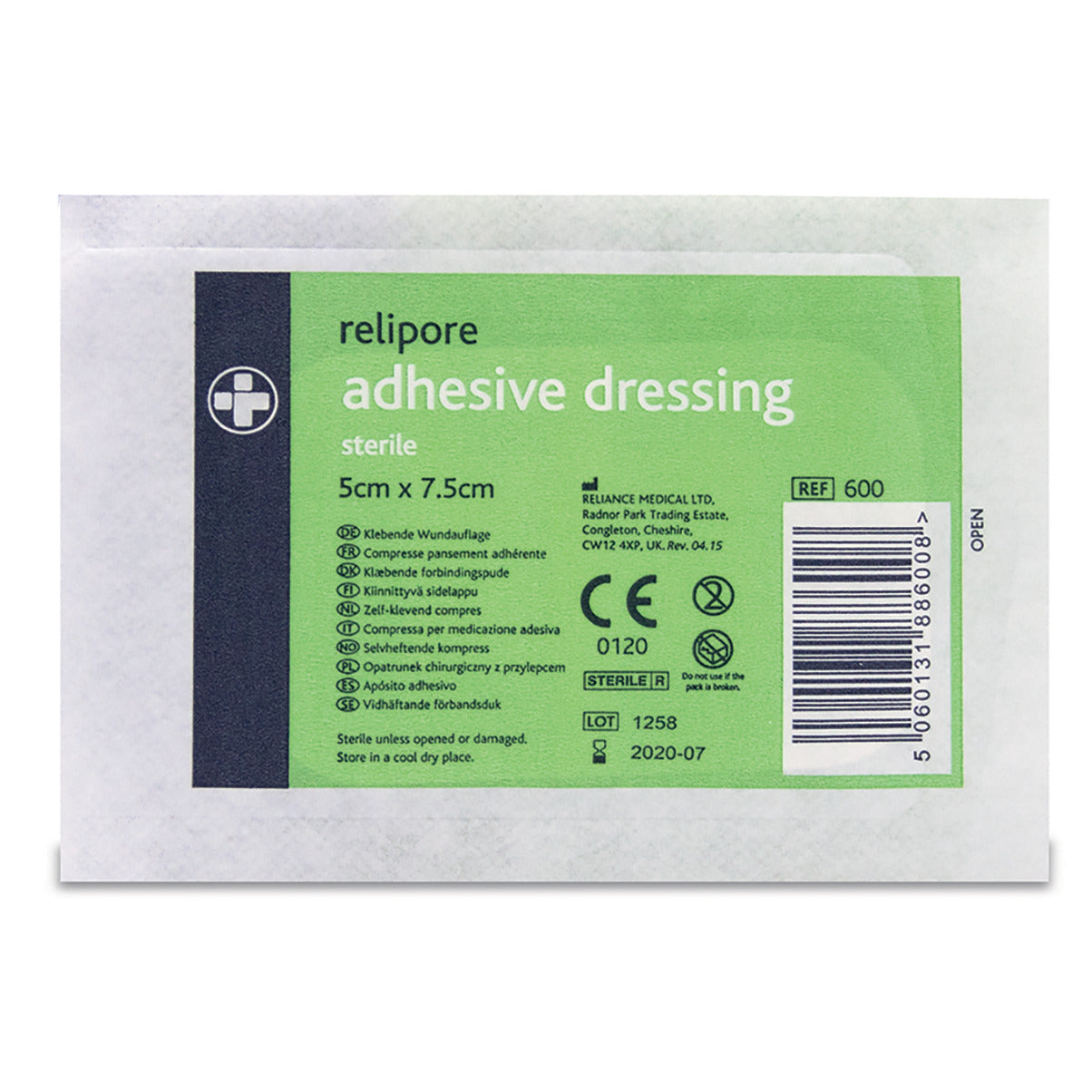 Adh.Wound Dressing Pk 10 50X80Mm